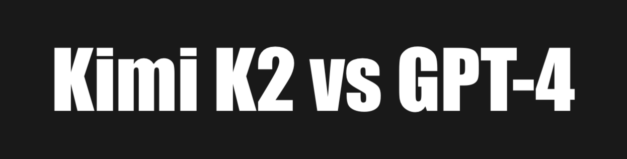 Kimi K2 vs GPT-4
